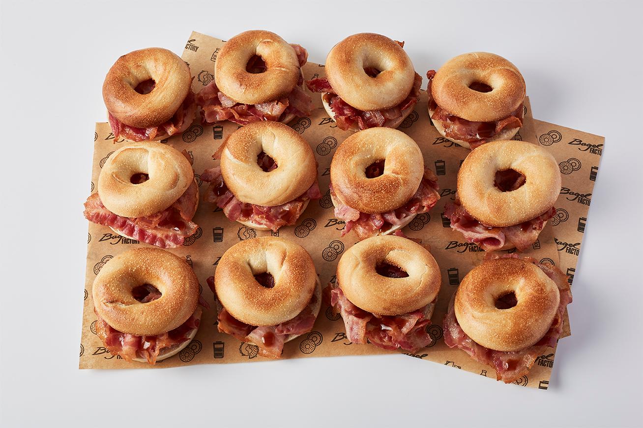 Mini Bacon Bagel Platter