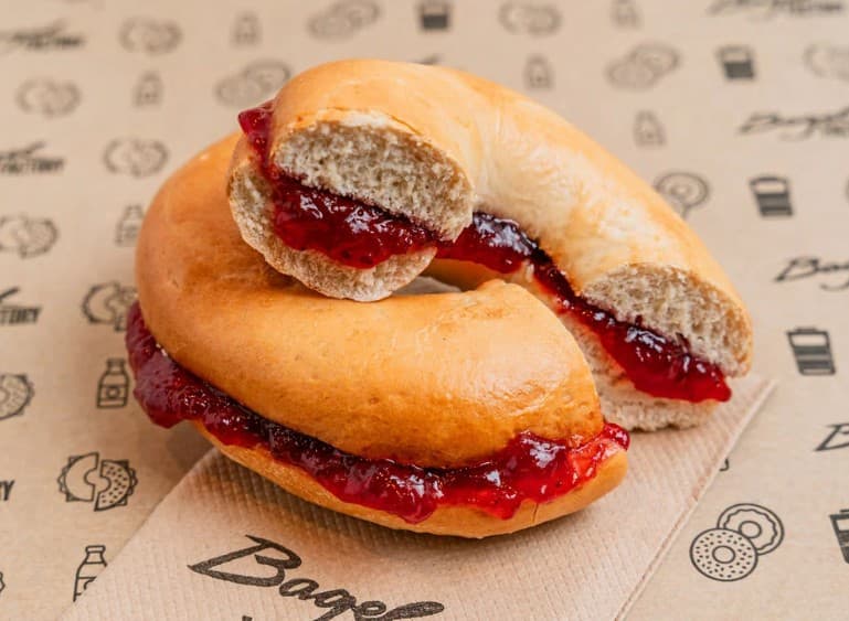 Strawberry Jam Bagel