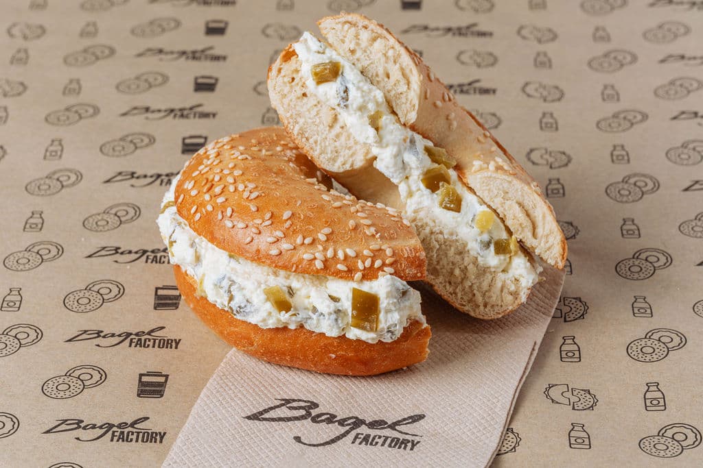 Cream cheese Jalapeno Bagel
