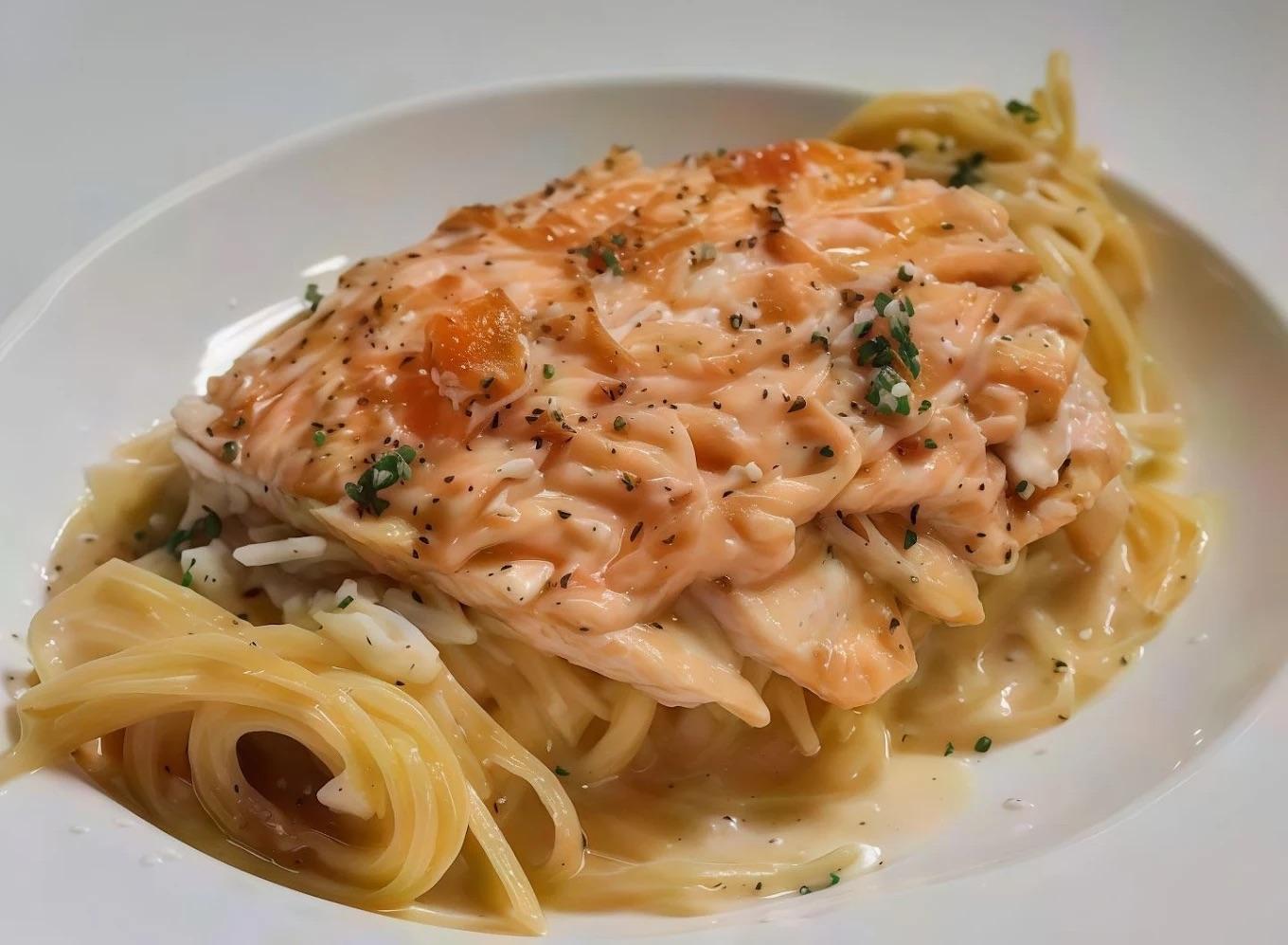 Mentaiko Salmon Alfredo