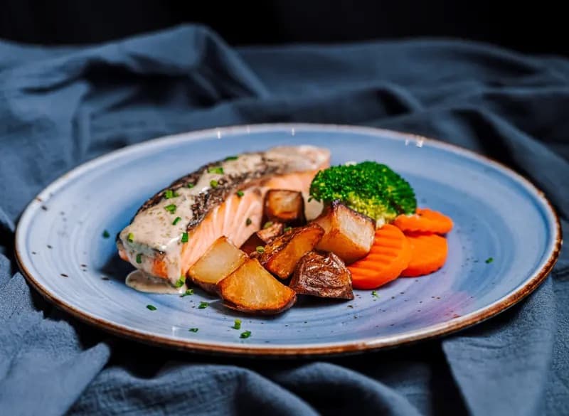 Steambaked Norwegian Salmon