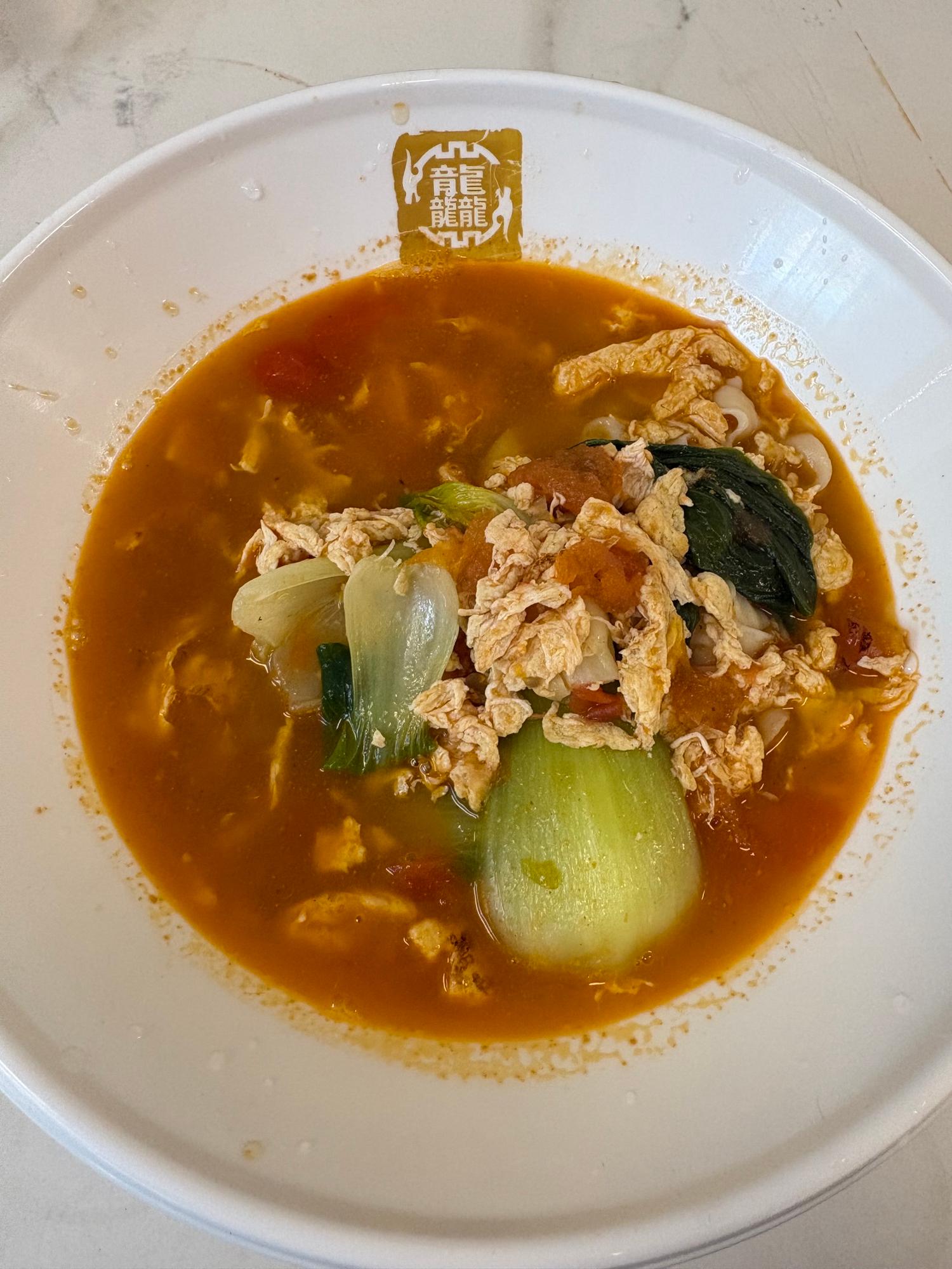Knife-cut Noodles with tomato and egg