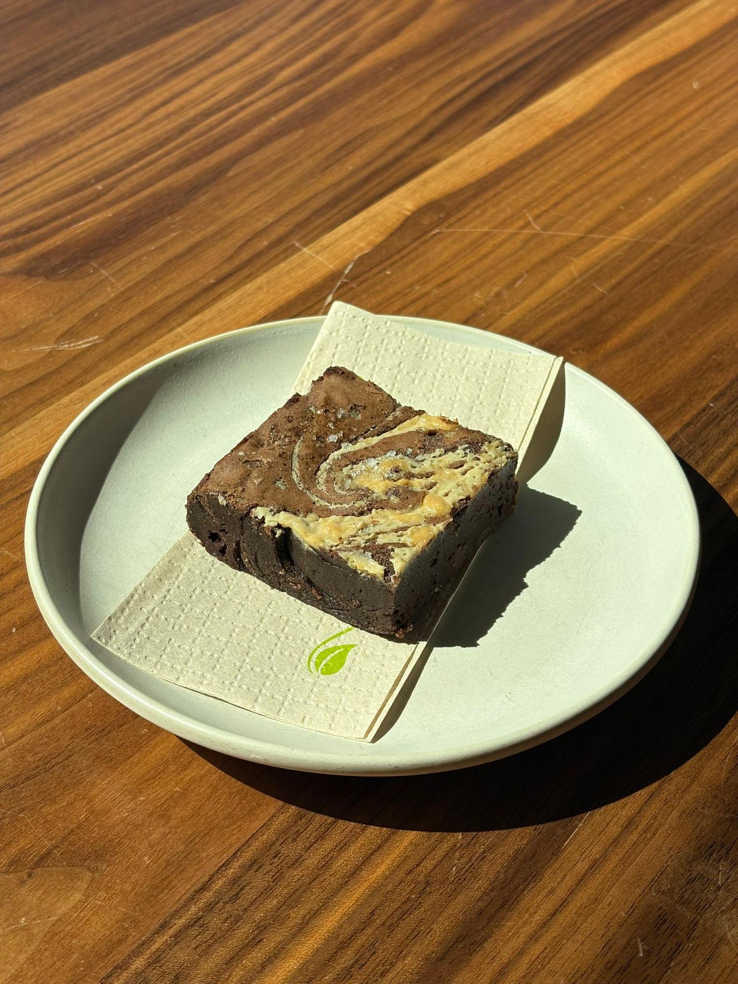 Chocolate Fudge Brownie with Tahini & Halva