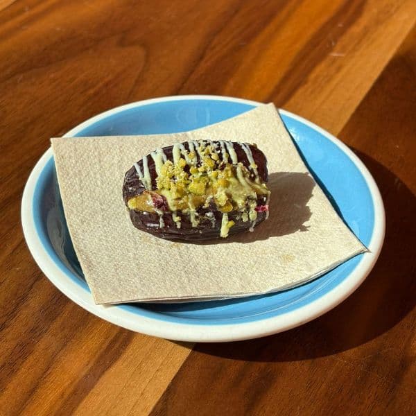 Pistachio & White Chocolate Stuffed Date