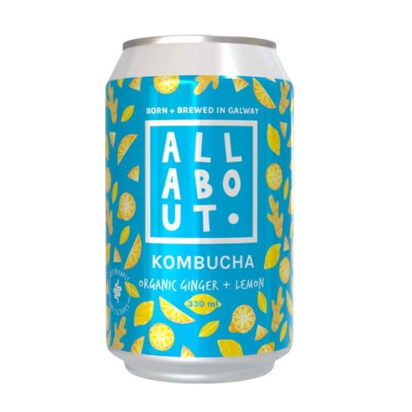 All About Kombucha Ginger & Lemon
