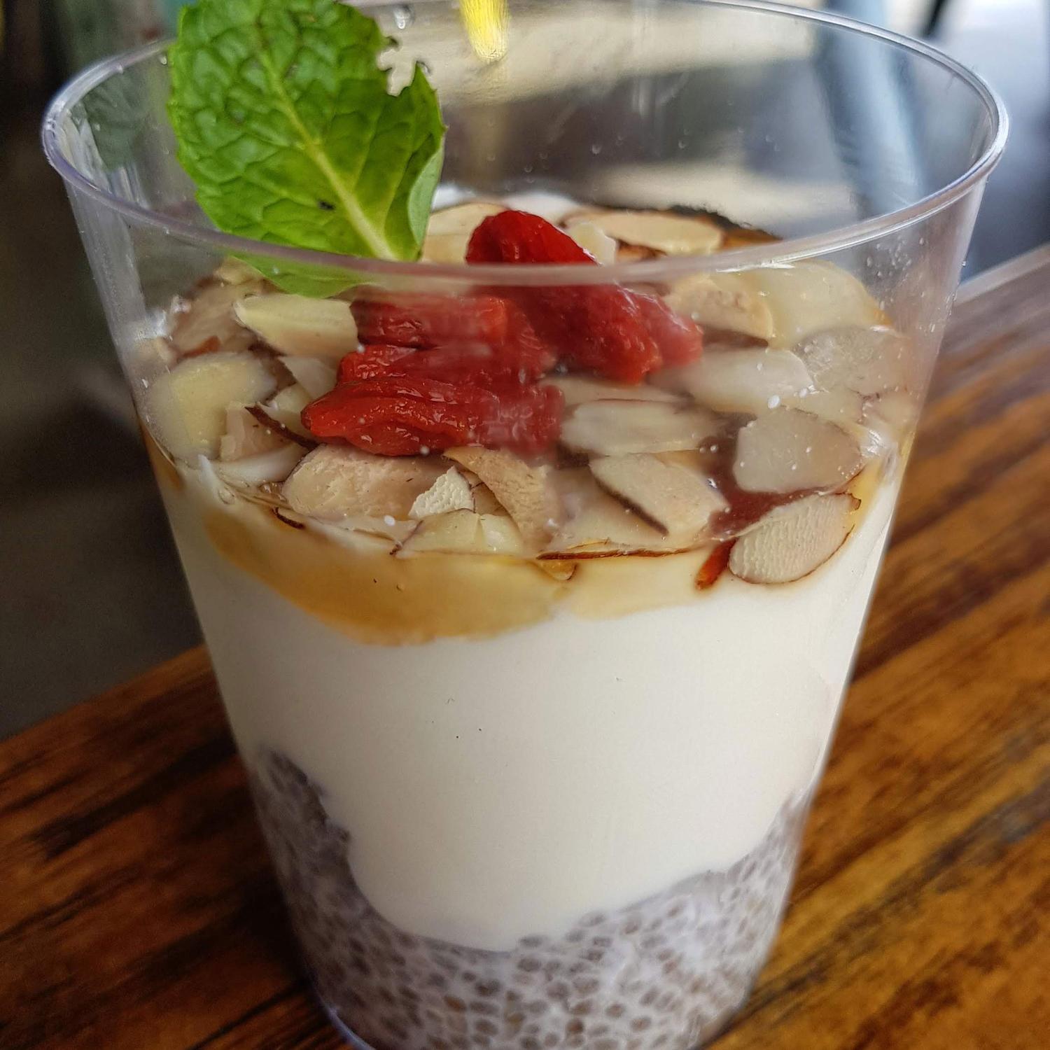 Gluten Free Coconut Chia Lychee Pot