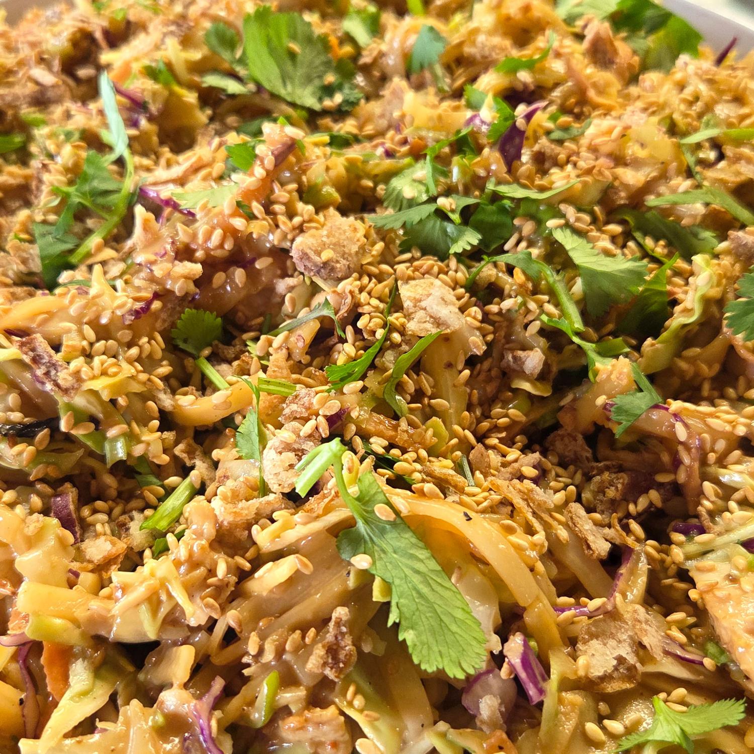 Vietnamese Lemongrass Chicken Noodle Salad