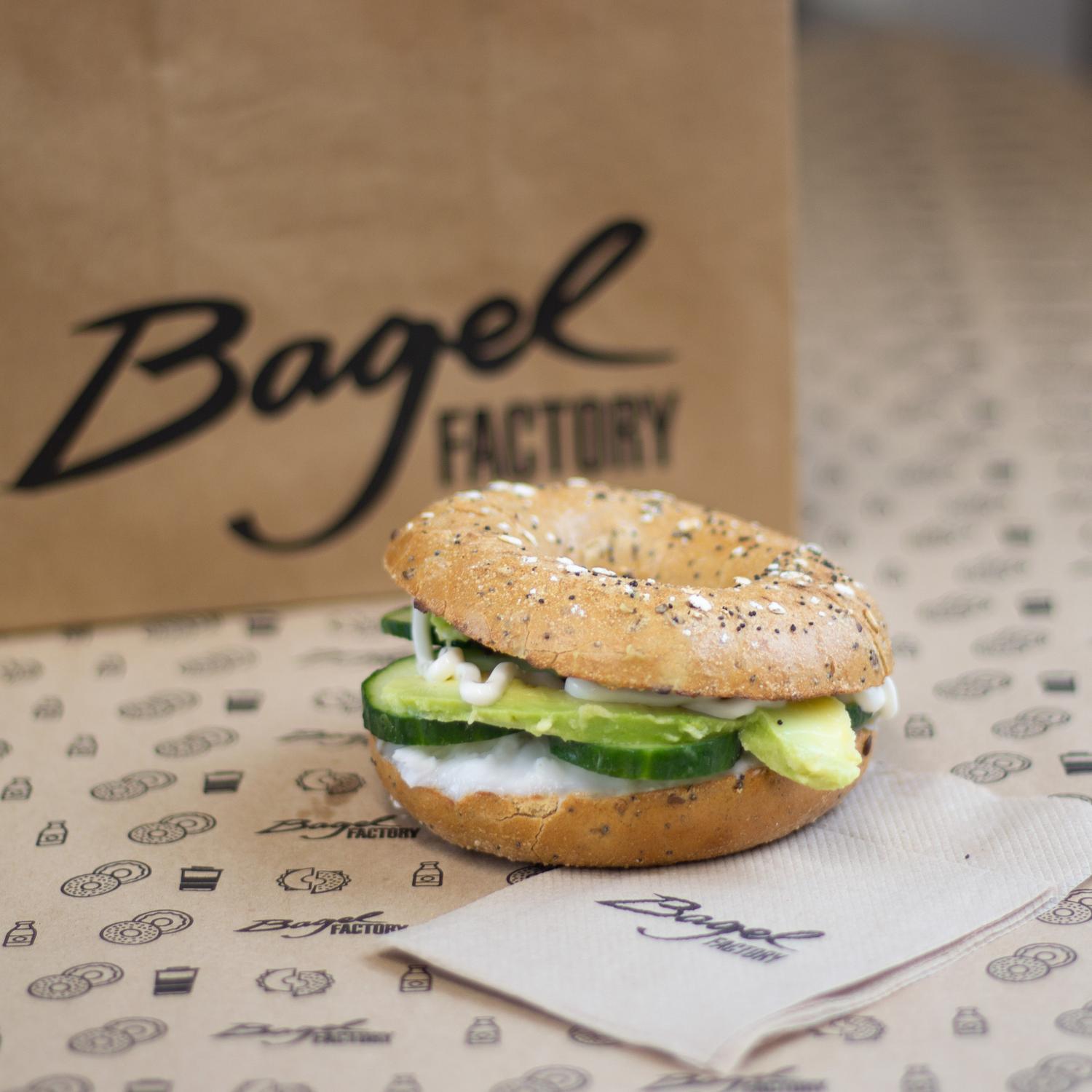 Vegan Cream Cheese Stack Bagel