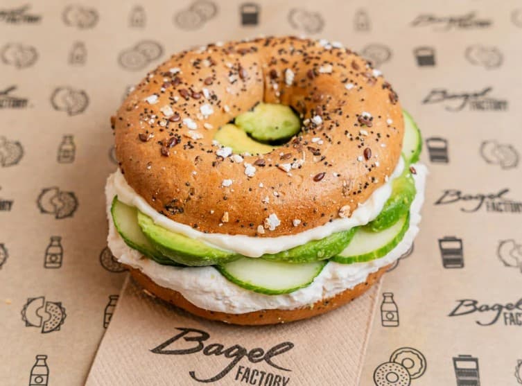 Vegan Cream Cheese Stack Bagel