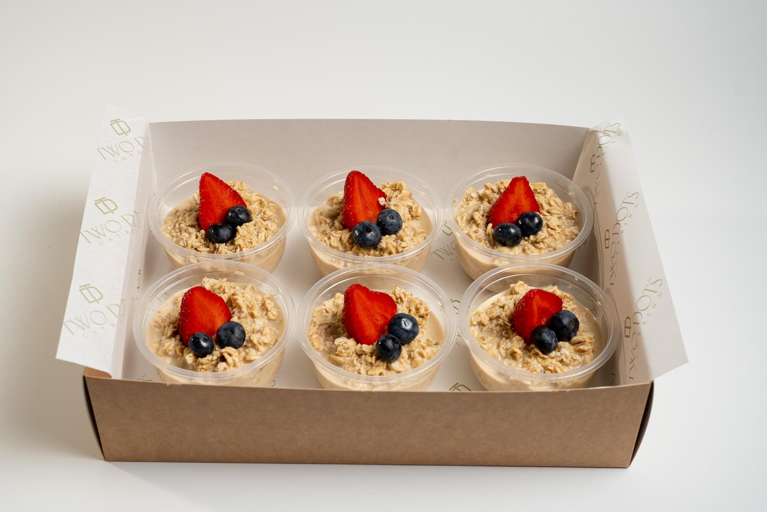 Overnight Porridge Oats with Berries & Maple
