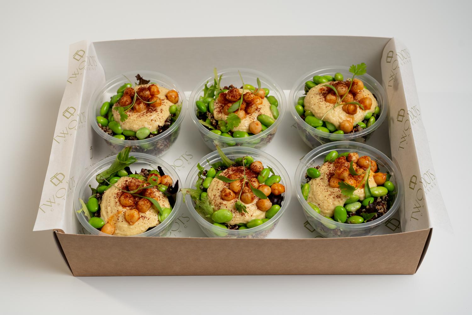 Plant based protein pot, hummus edamame & quinoa