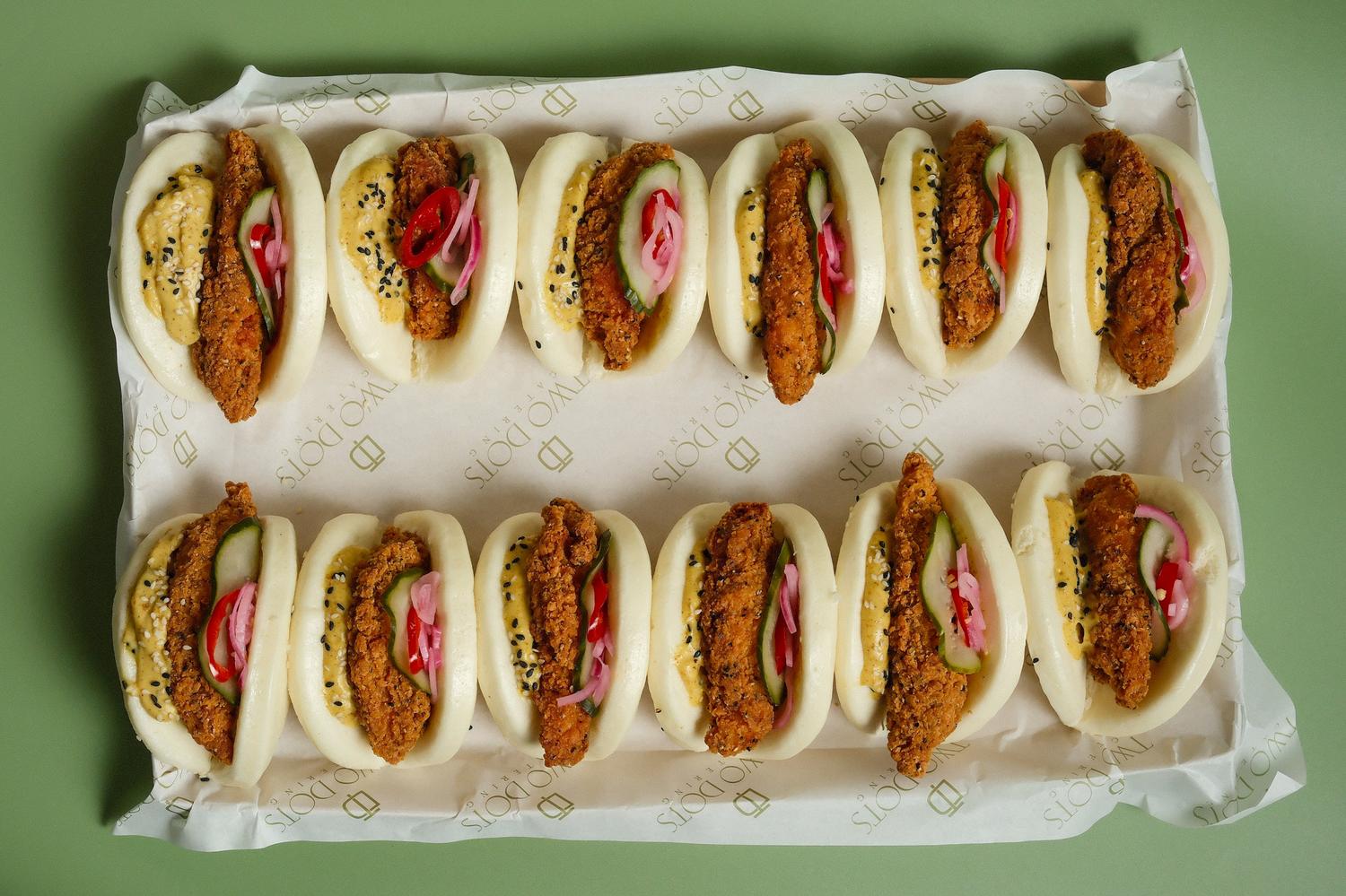 Plant-Based Chicken Katsu Curry Bao Bun Platter