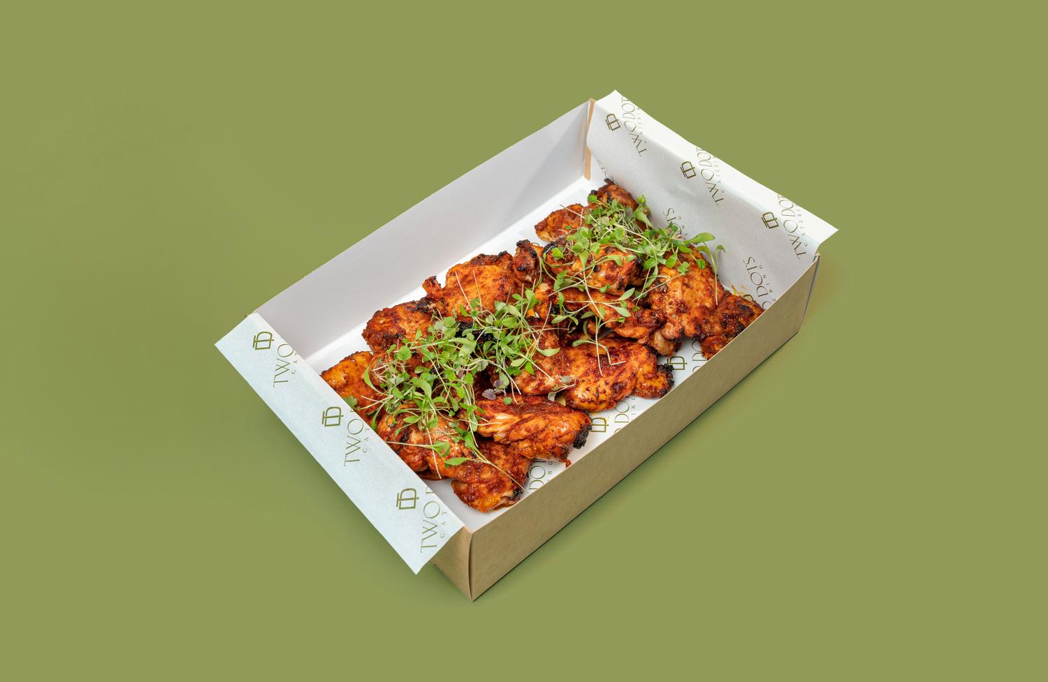 Roasted Grilled Harissa Chicken Thighs