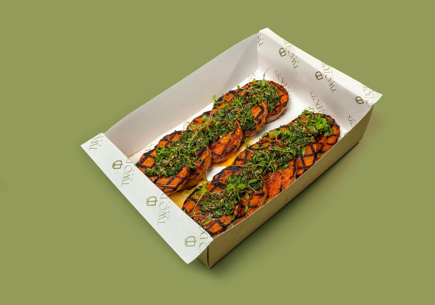 Grilled Pumpkin Steak with Chimichurri
