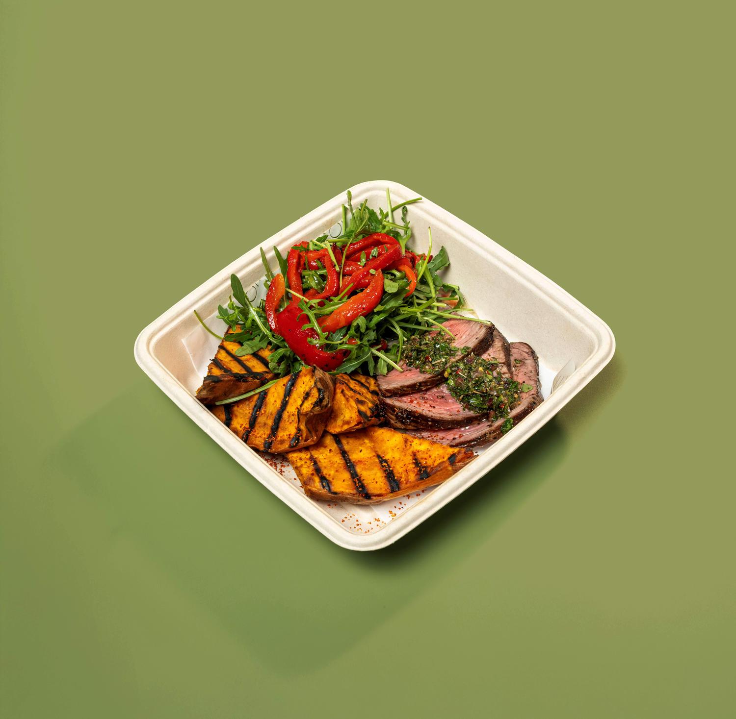 Chimichurri Beef & Sweet Potato Bowl