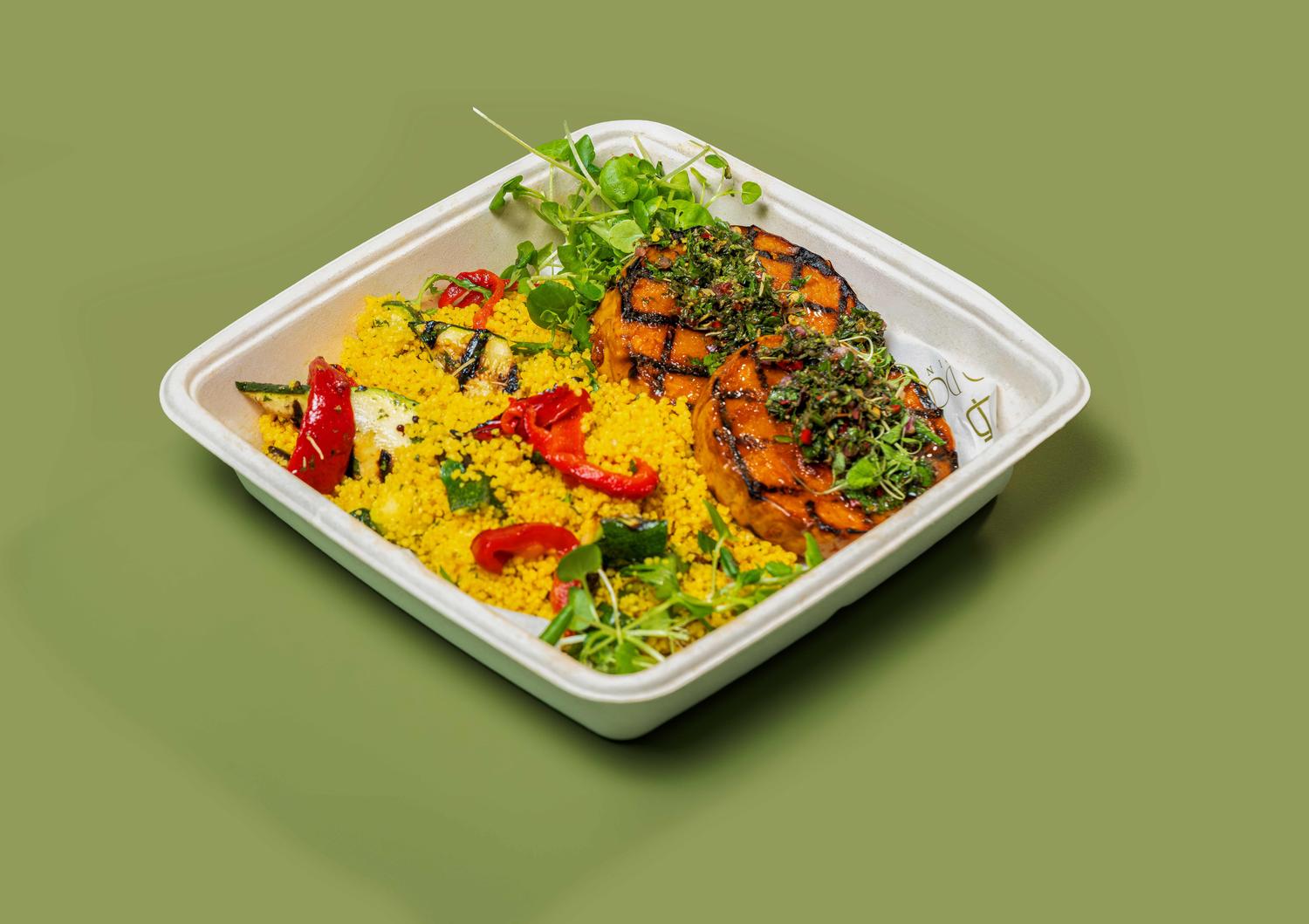 Grilled Pumpkin & Couscous Bowl