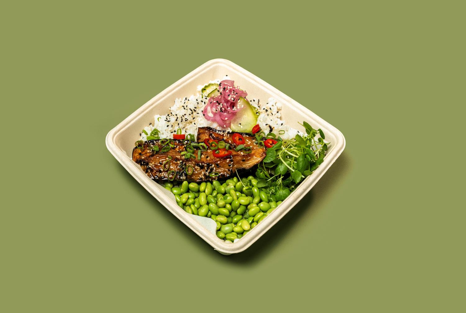 Aubergine & Sticky Rice Bowl