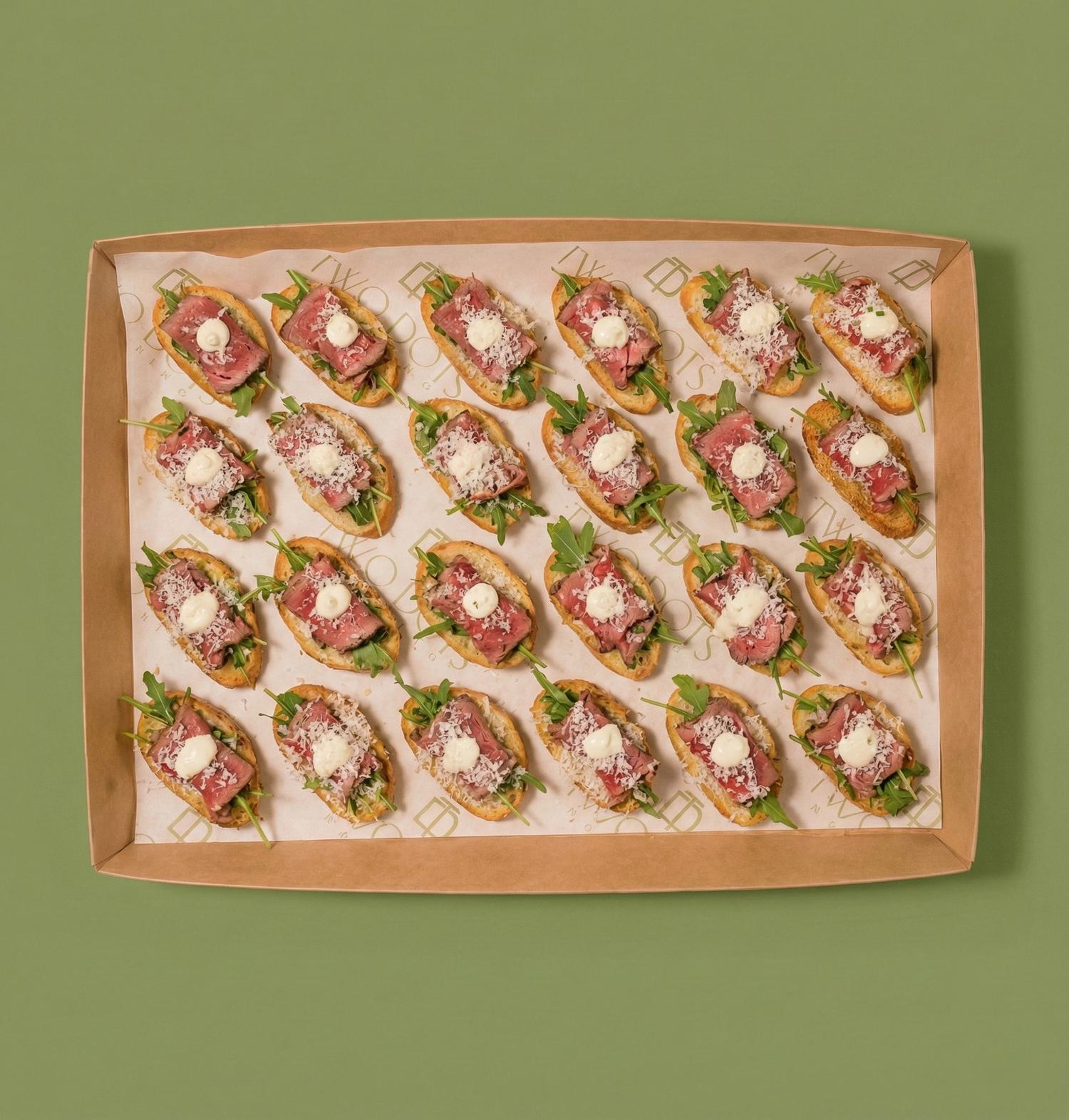Roasted Beef on Crostini