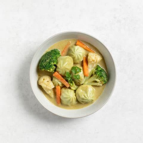 Green Curry Momo (8 Pieces)