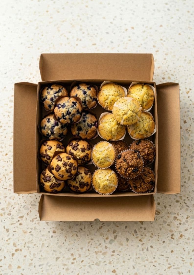 Assorted SWEET Mini Muffins Box