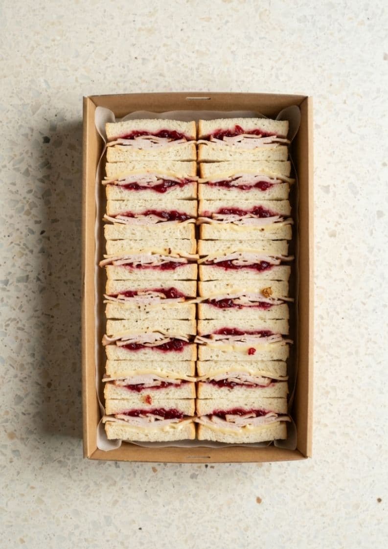 Turkey, Cranberry & Swiss Cheese Sandwiches