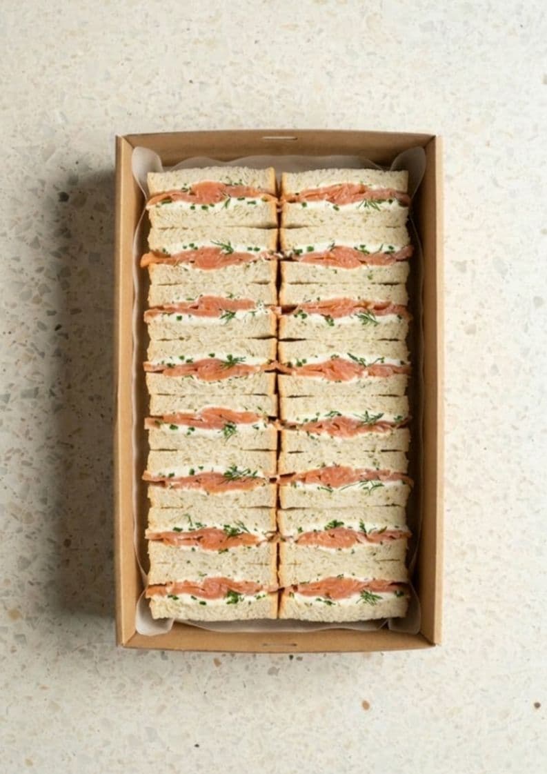 Smoked Salmon, Cream Cheese & Dill Sandwiches