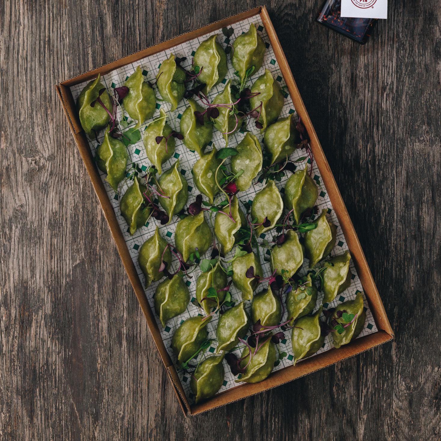 Tofu Shiitake Mushroom Dumplings Box (40 Pieces)