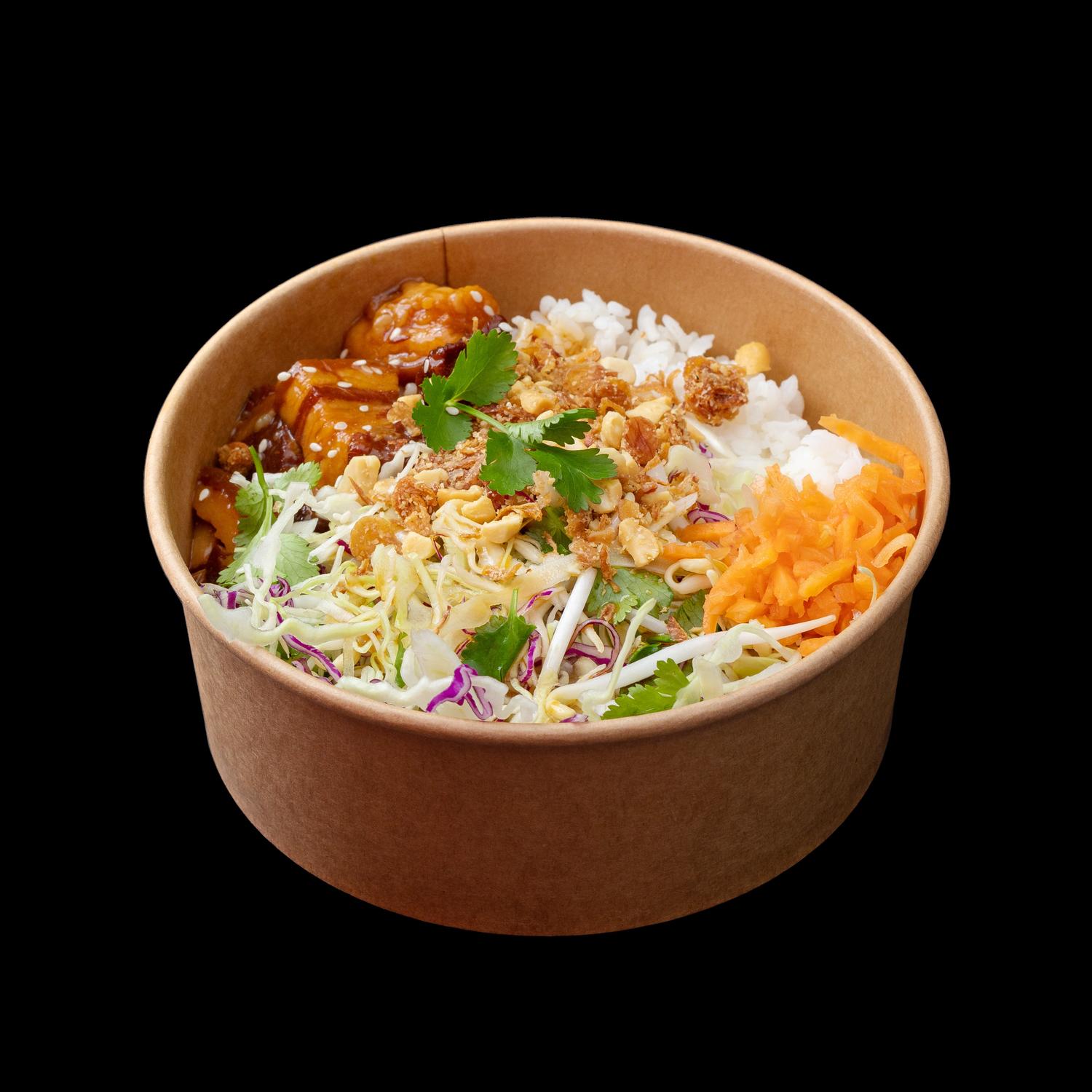 Sticky Pork Belly Rice Bowl