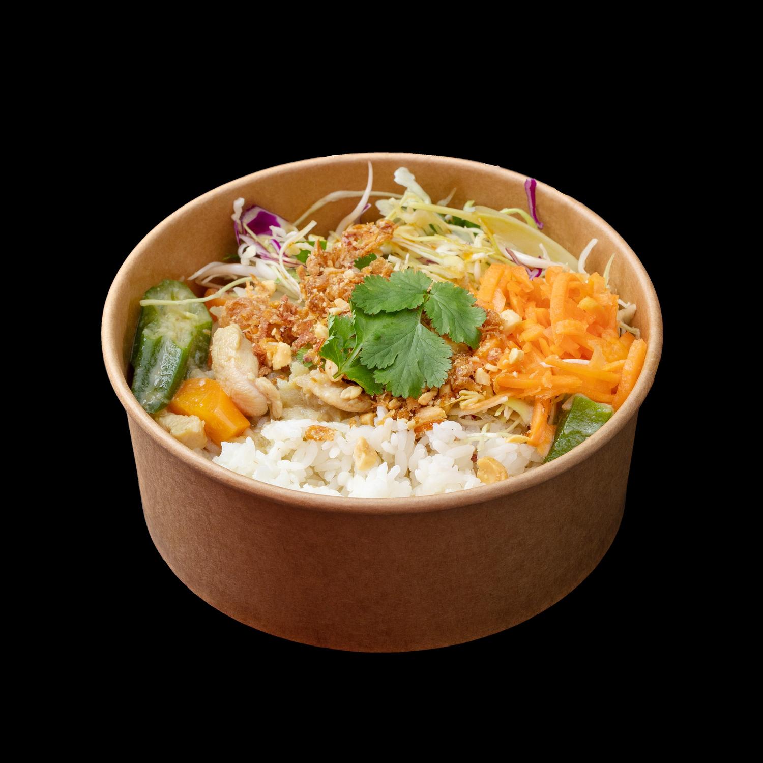 Thai Green Chicken Curry Rice Bowl