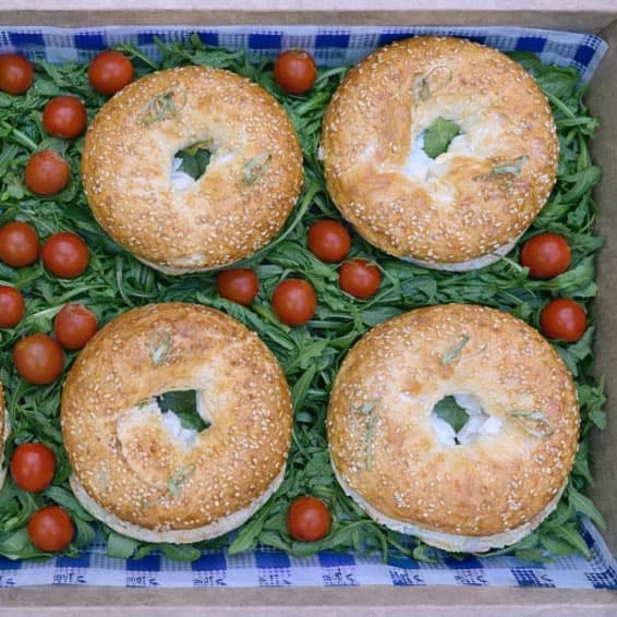 Mini Chicken Bagel