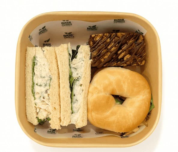 Bagel, Sandwich and Brownie Box
