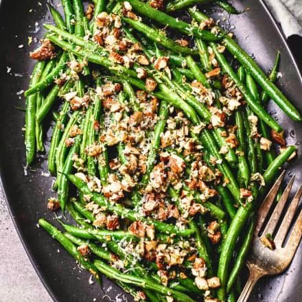 Marinated Charred Green Beans & Toasted Almonds
