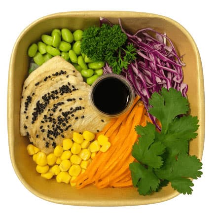 Teriyaki Chicken Poke Bowl