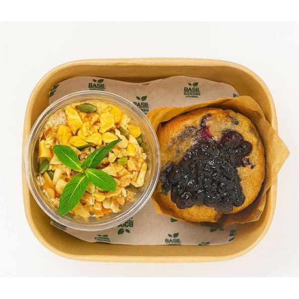 Bircher Pot and Mini Muffin Box