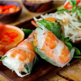 Prawn Rice Paper Rolls