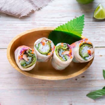 Lemongrass Chicken Rice Paper Roll