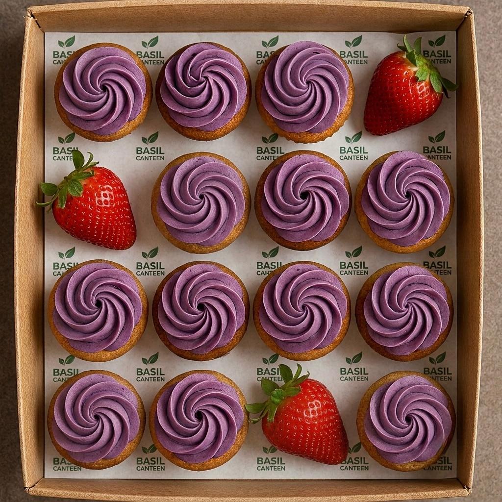 Purple Bloom Cupcakes