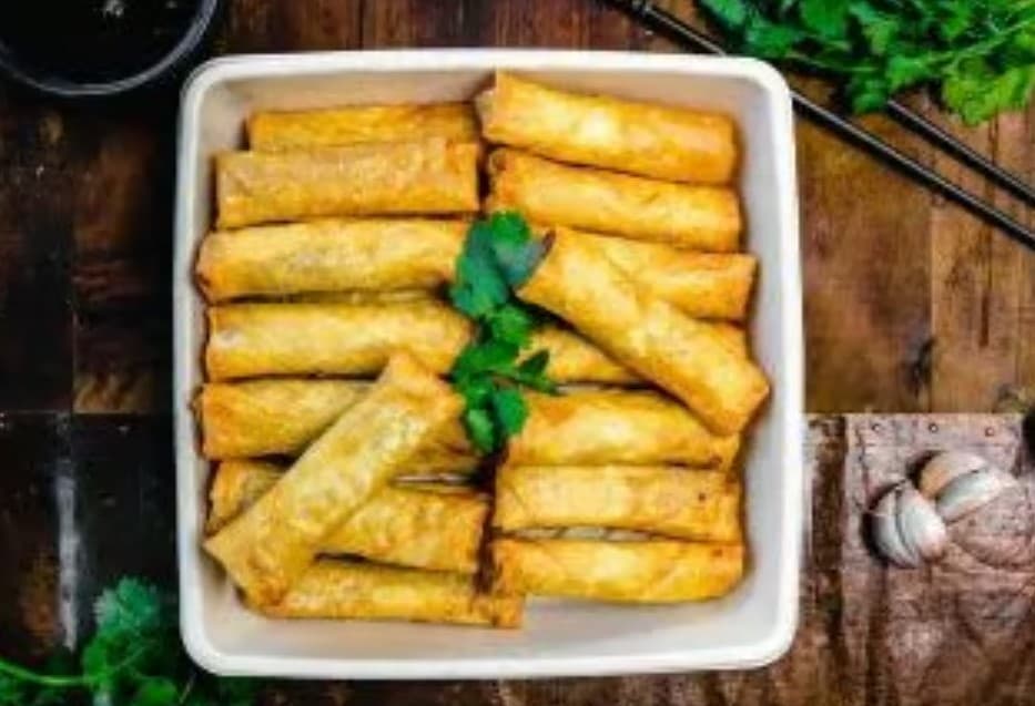 Vegetable Spring Rolls Platter