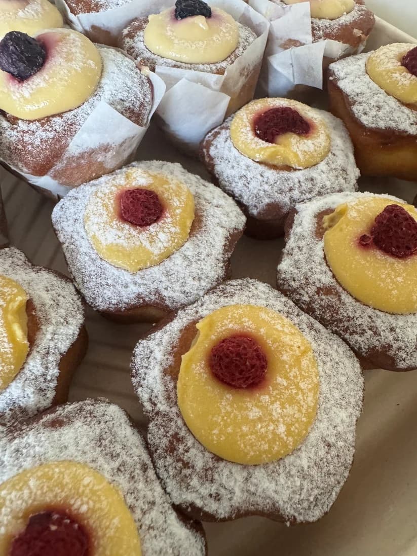 Mini Passionfruit & Raspberry Muffins