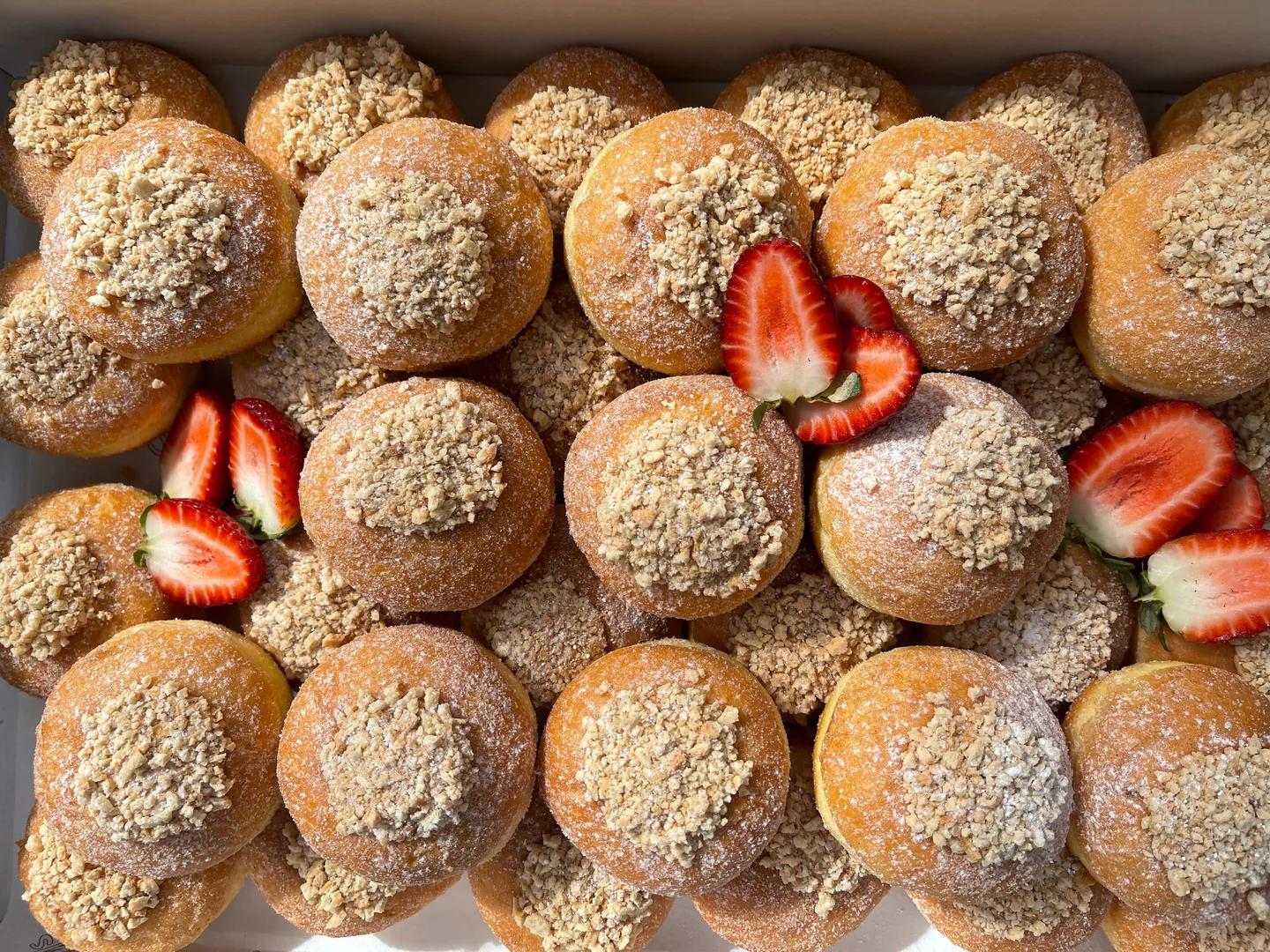 Mini Golden Gaytime Donuts