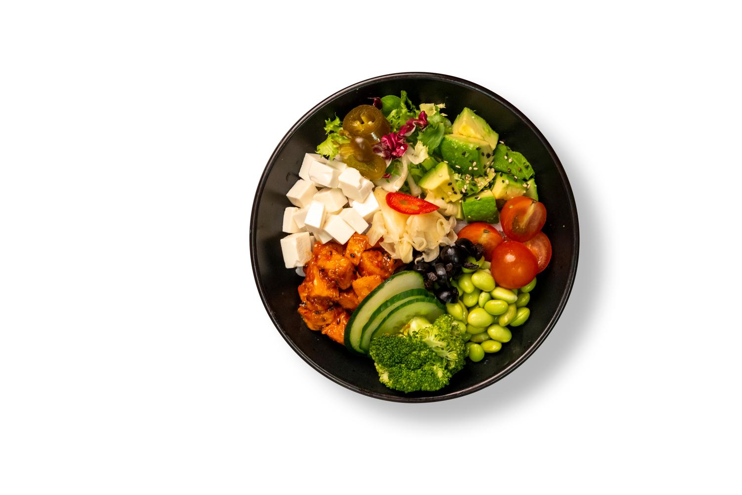 Vegan poke bowl