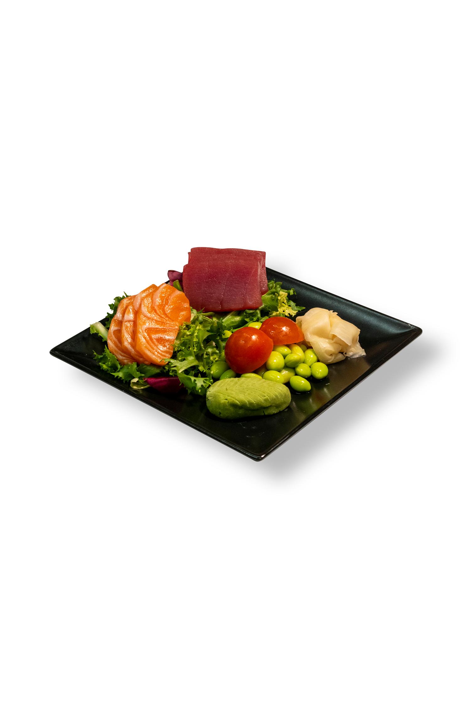 Kombination salmon and tuna sashimi (6 pcs)