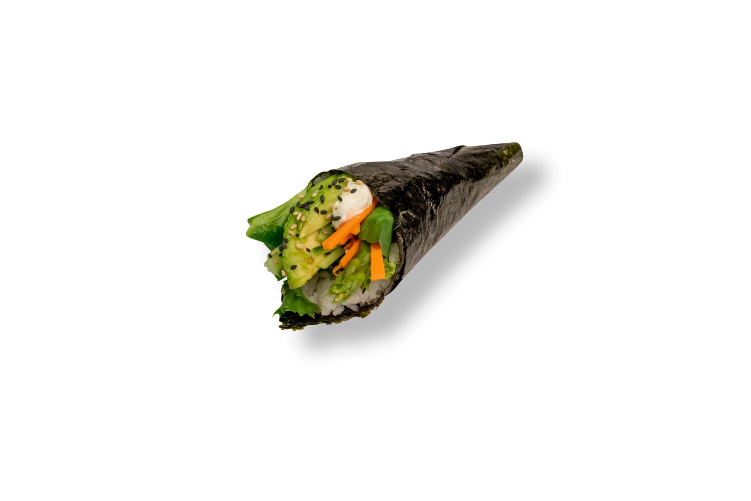 Cream cheese and vegetable temaki