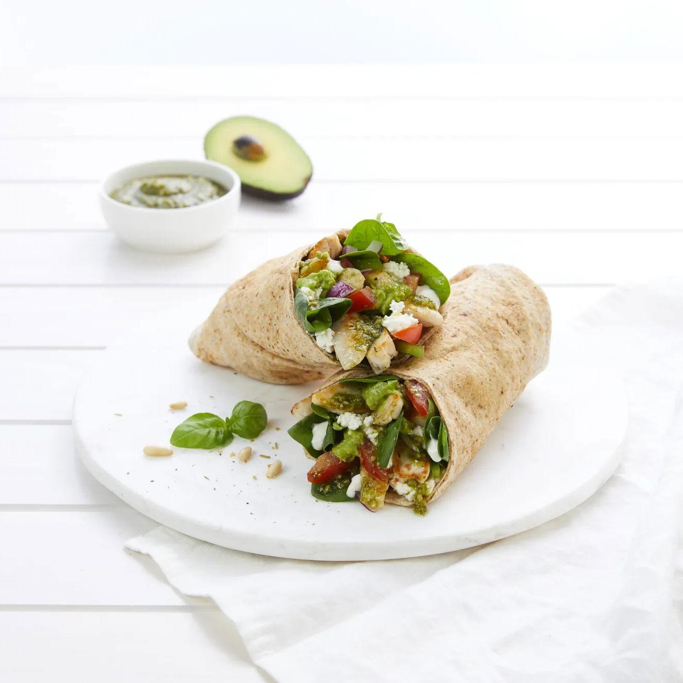 Gourmet Chicken Pesto Pita