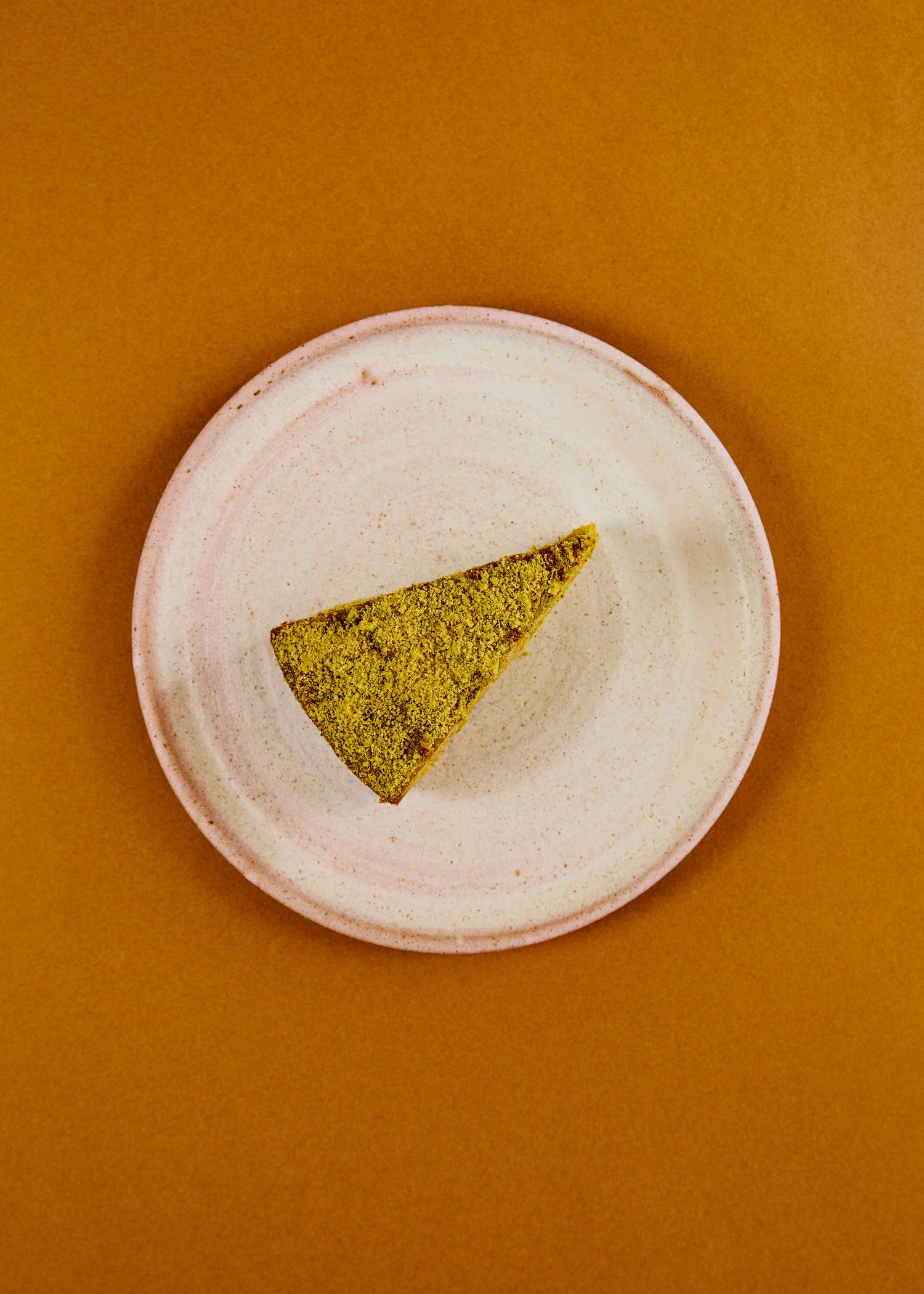 Pistachio and almond cake