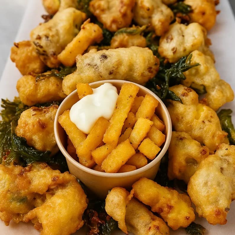 Vege Tempura with Citrus Aioli