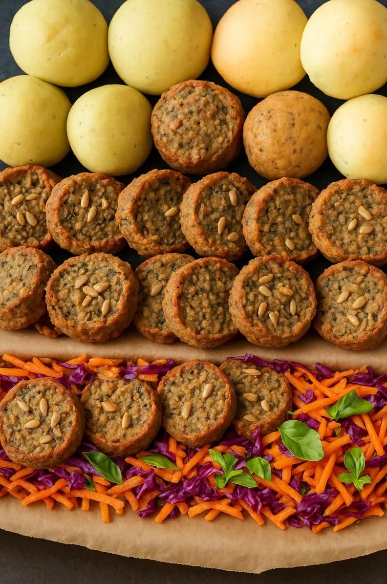 Build Your Own Mini Vegan Burgers