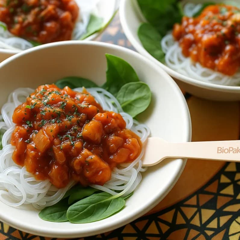Green Banana Sweet, Spinach & Sour with Vermicelli