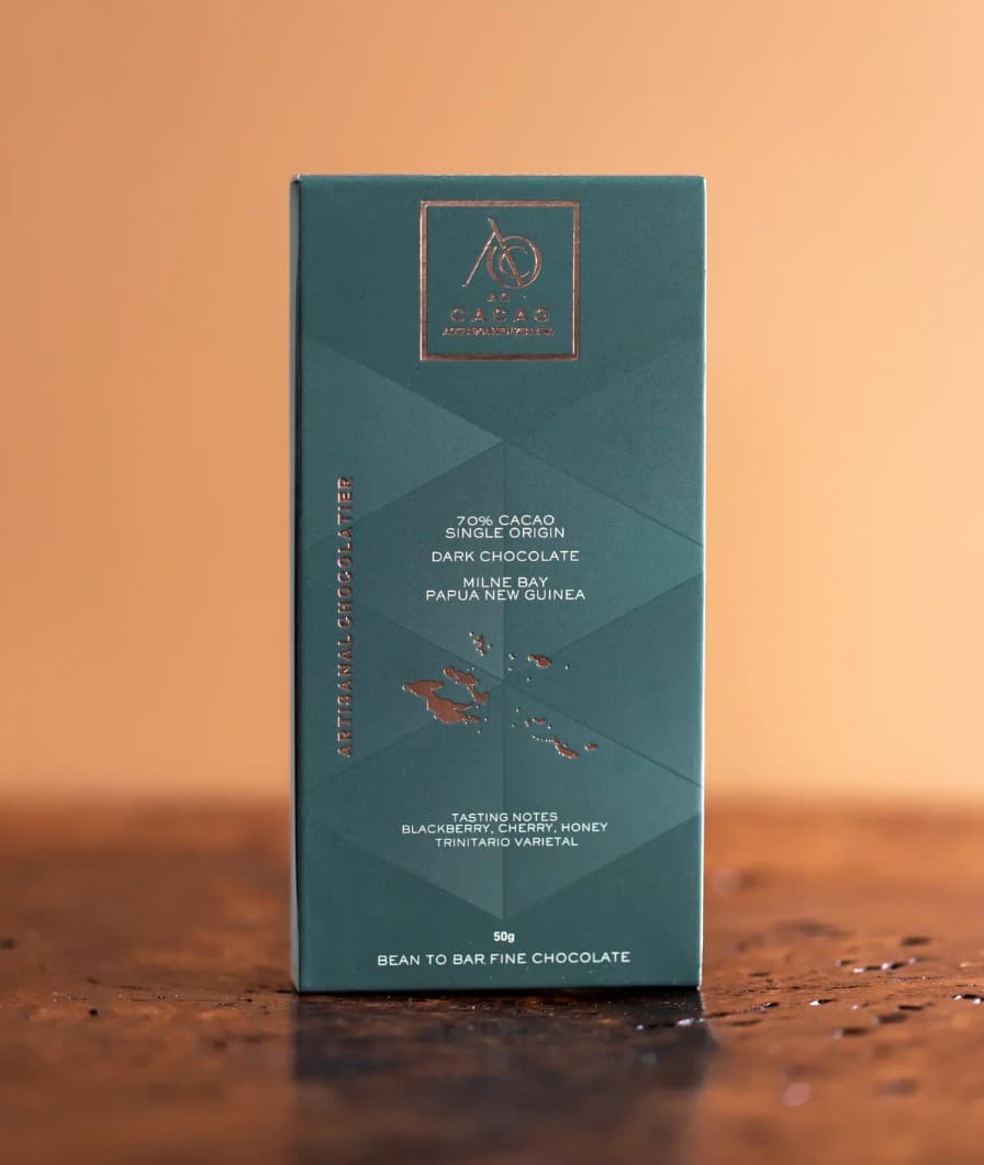 70% Single Origin Dark Choc Milne Bay, PNG