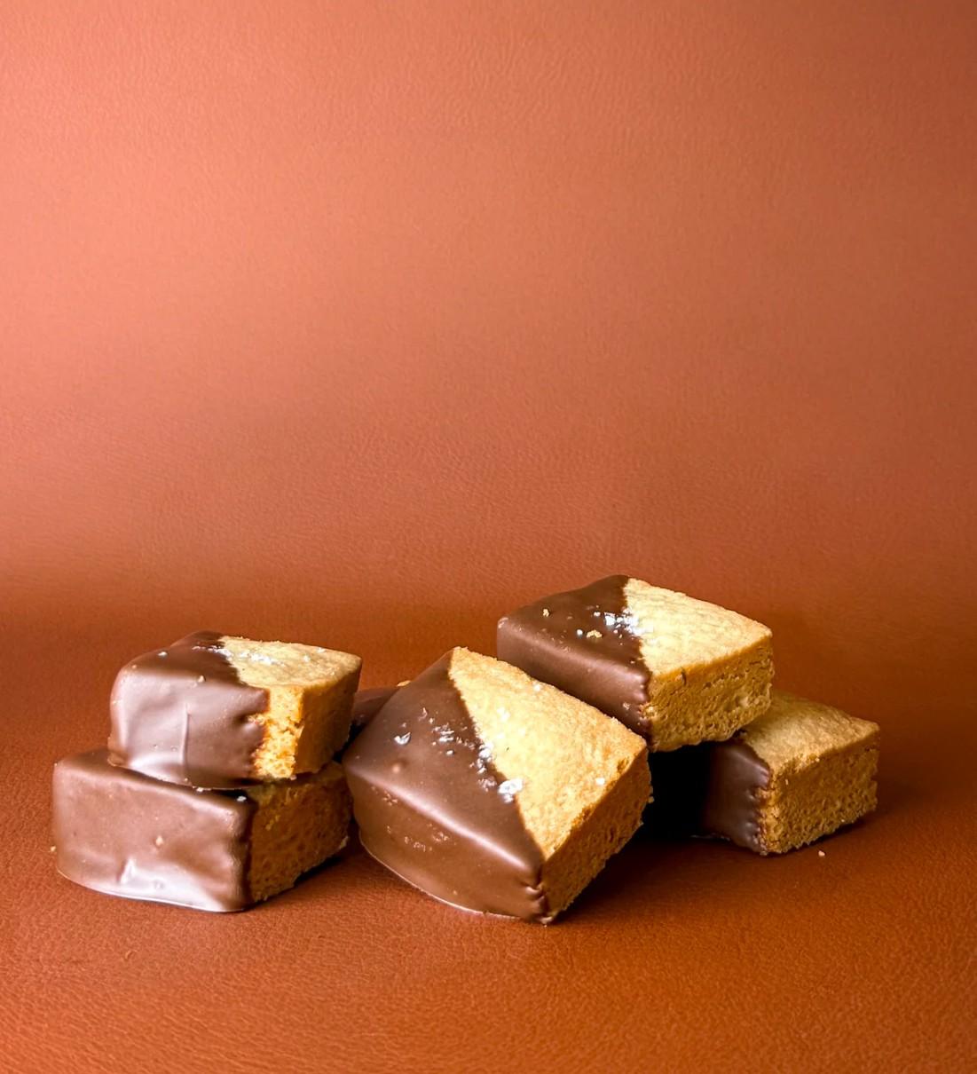Shortbread with Single Origin Choc & Sea Salt